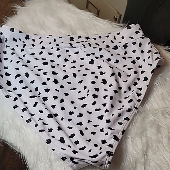 Swim Womens Sexy Leopard Printed bottoms High Waisted Size L New - Picture 5 of 5